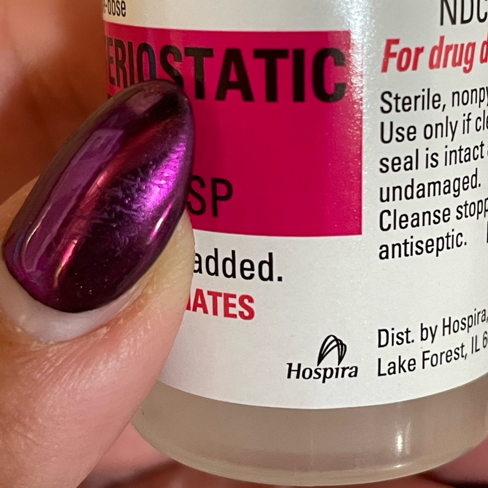 Bacteriostatic Water Multi dose 5 pack - Picture 3 of 8